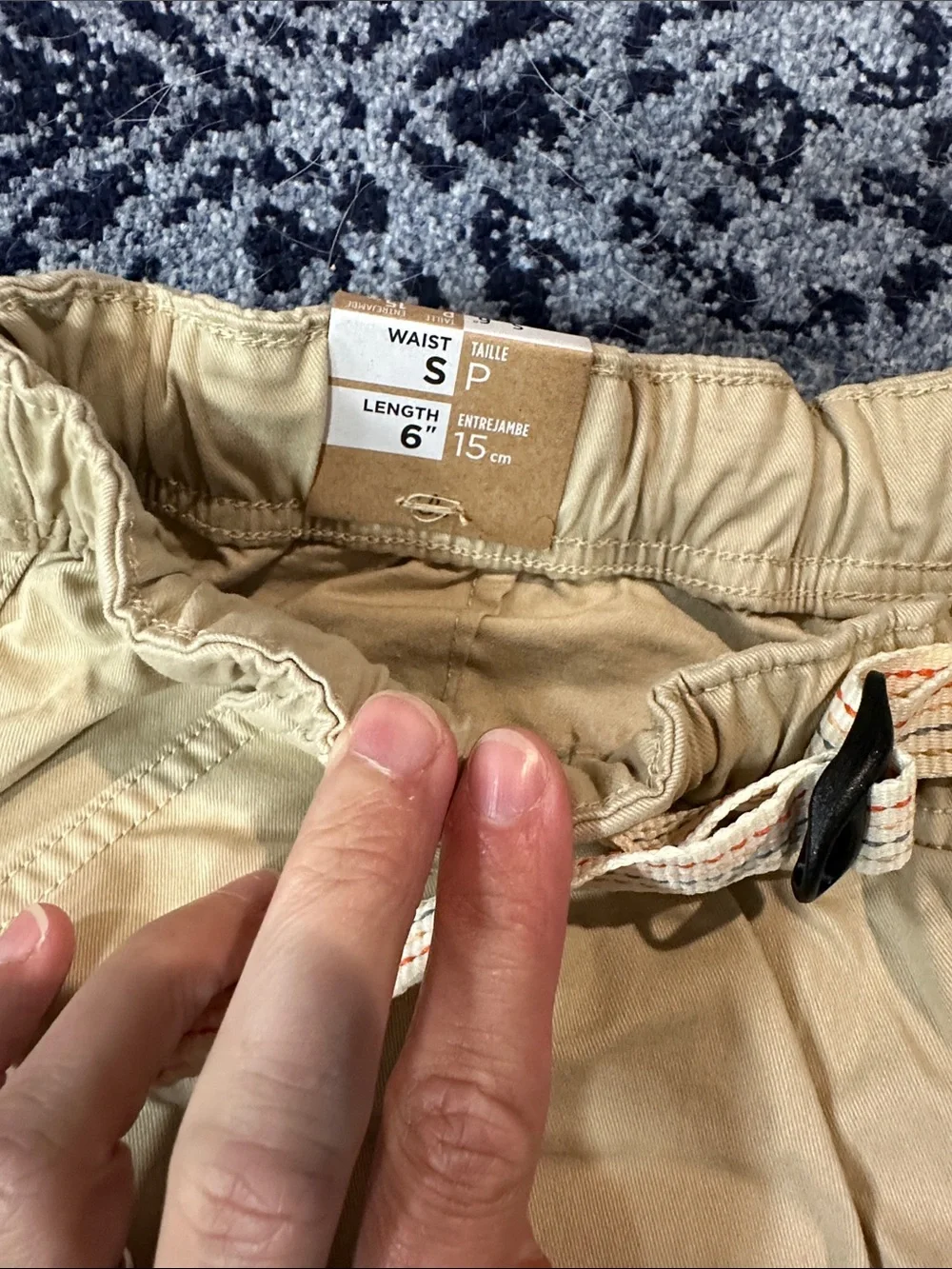 NWT PRANA Men's Casual Beige Drawstring Mojave Shorts SIZE SMALL